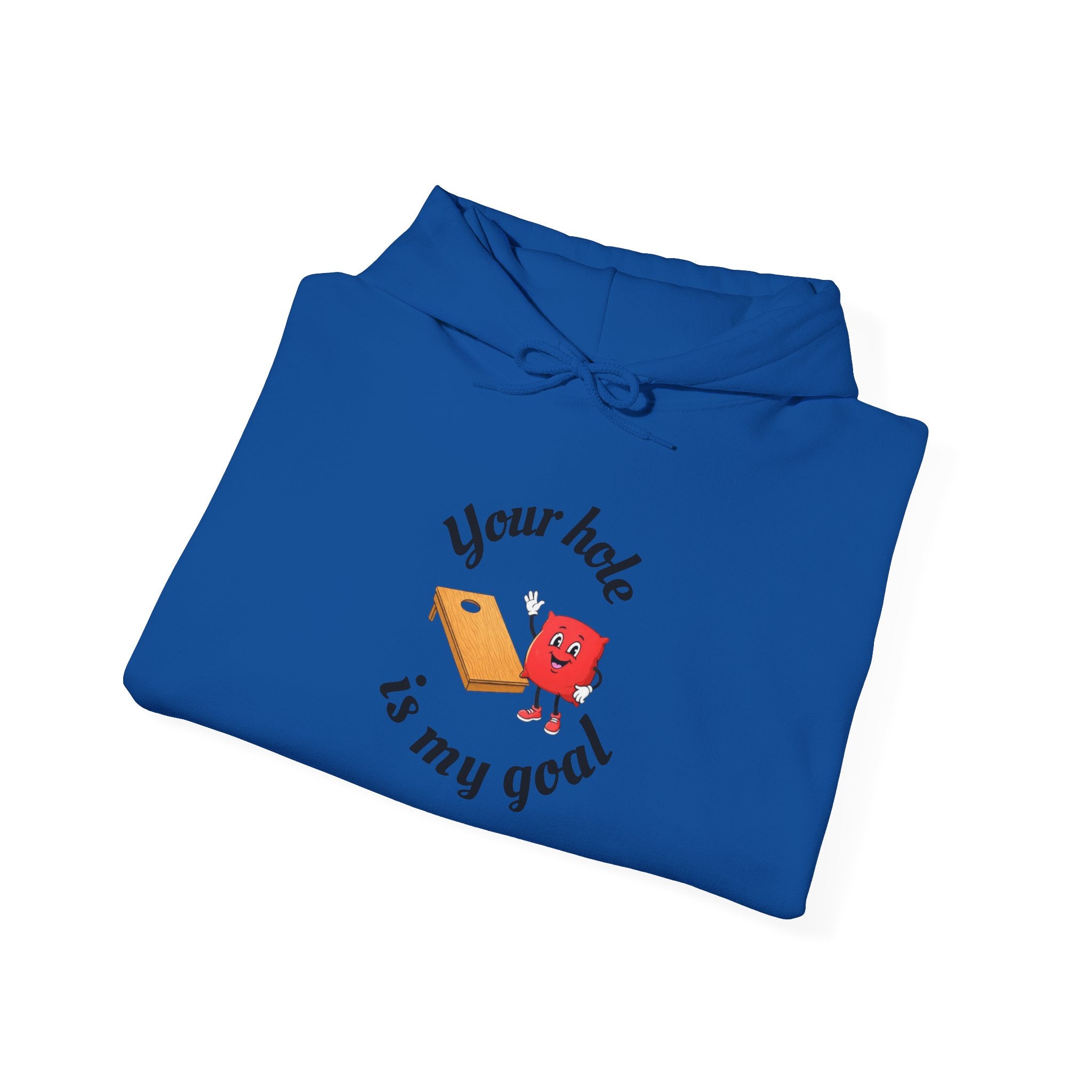 Hoodie — "Your Hole Is My Goal" Golf Cartoon Hooded Sweatshirt