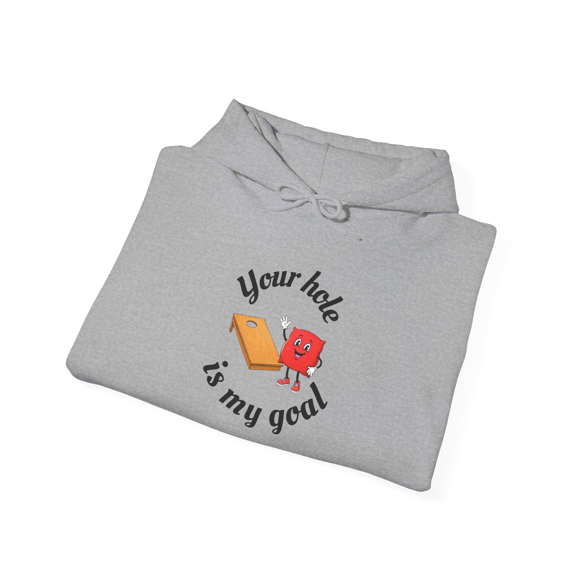 Hoodie — "Your Hole Is My Goal" Golf Cartoon Hooded Sweatshirt