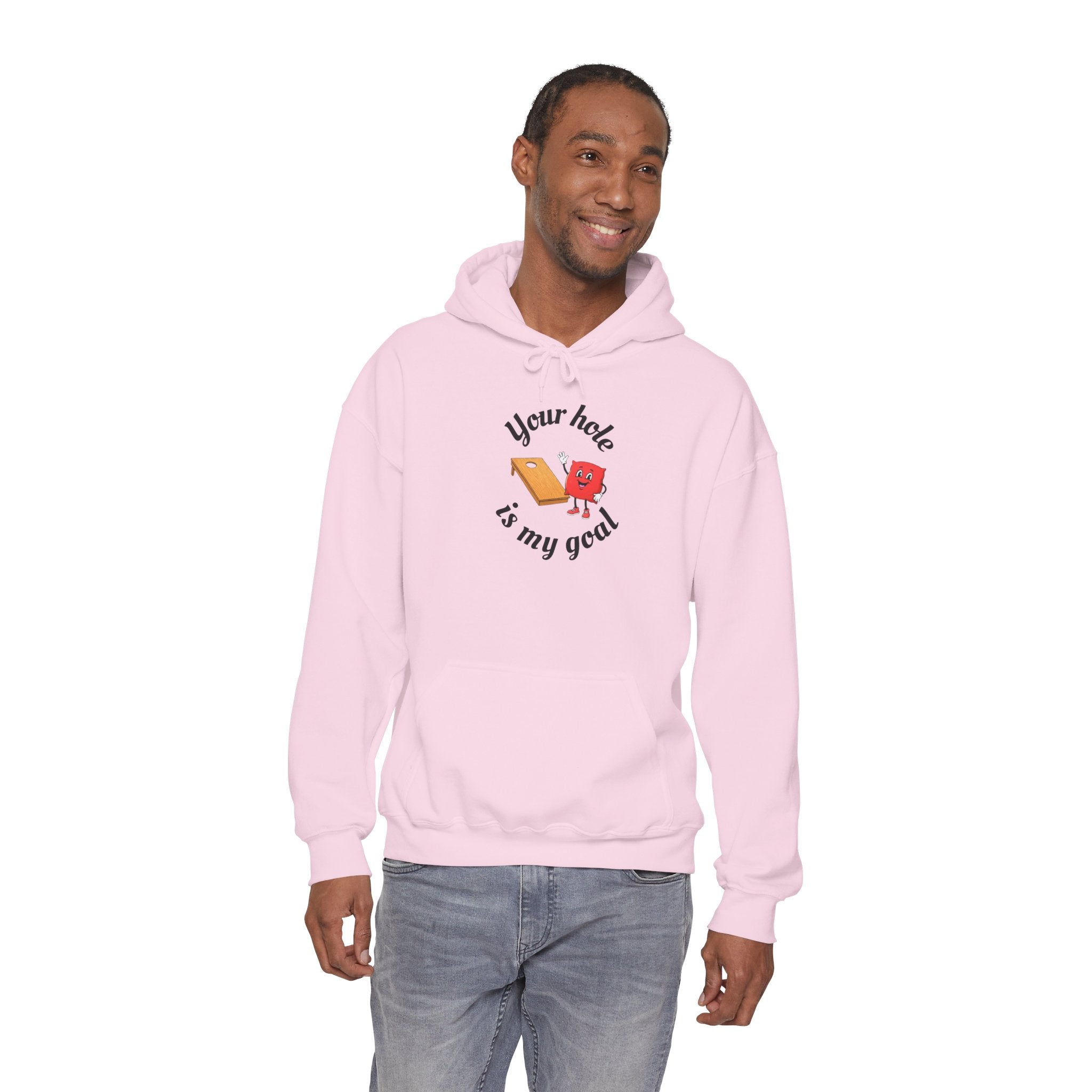 Hoodie — "Your Hole Is My Goal" Golf Cartoon Hooded Sweatshirt