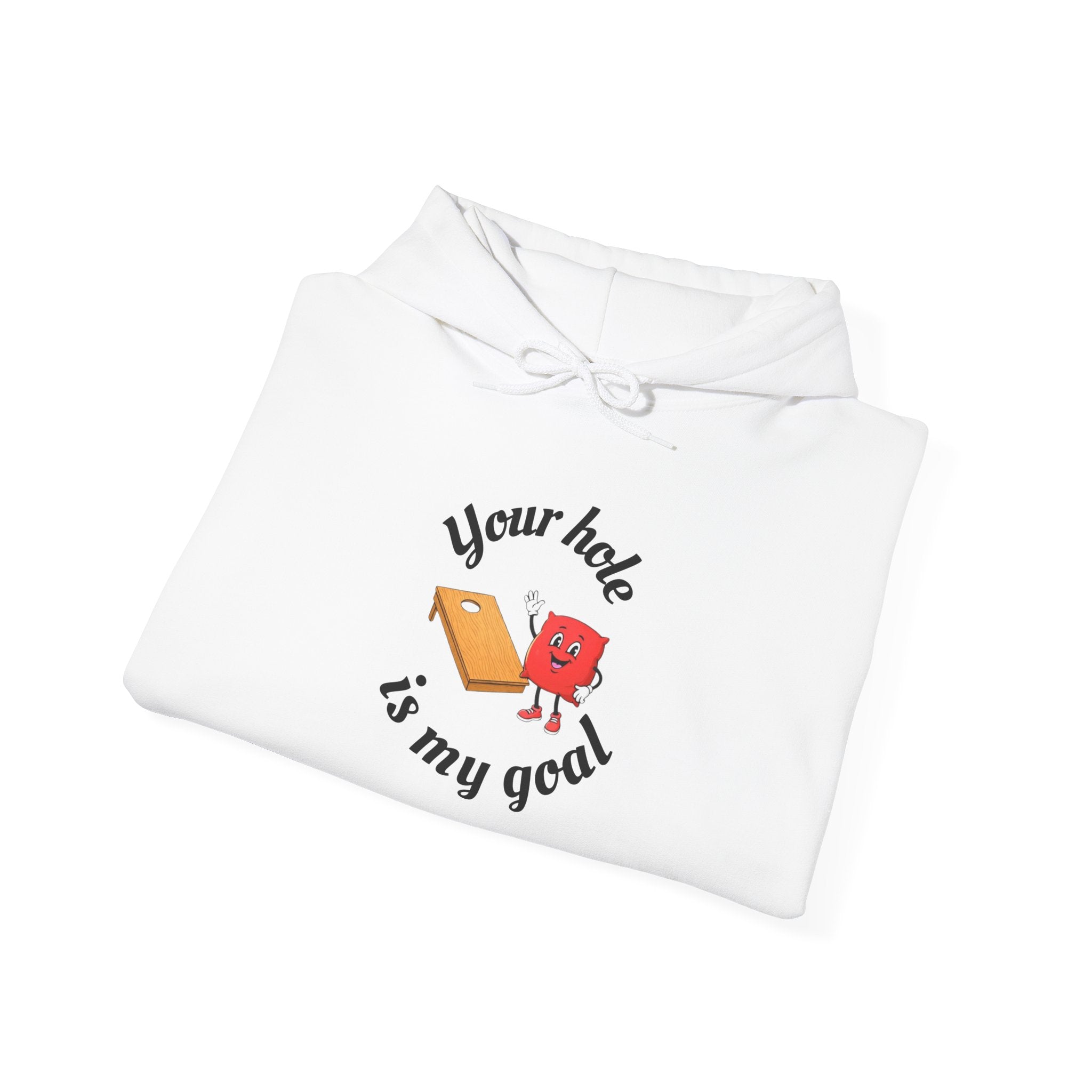 Hoodie — "Your Hole Is My Goal" Golf Cartoon Hooded Sweatshirt