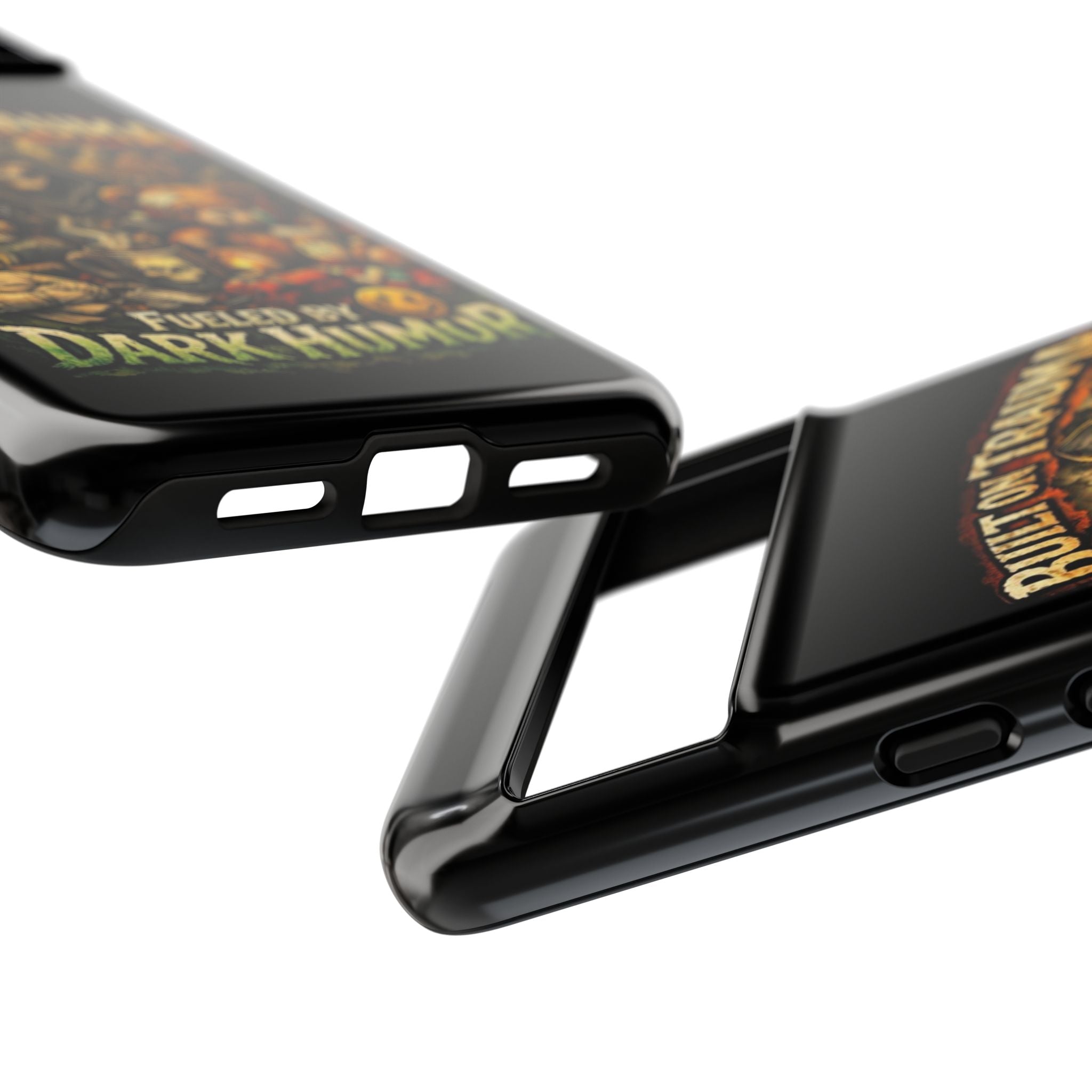 Phone Case — "Built on Trauma Fueled by Dark Humor" Grim Reaper Skull Teddy Design