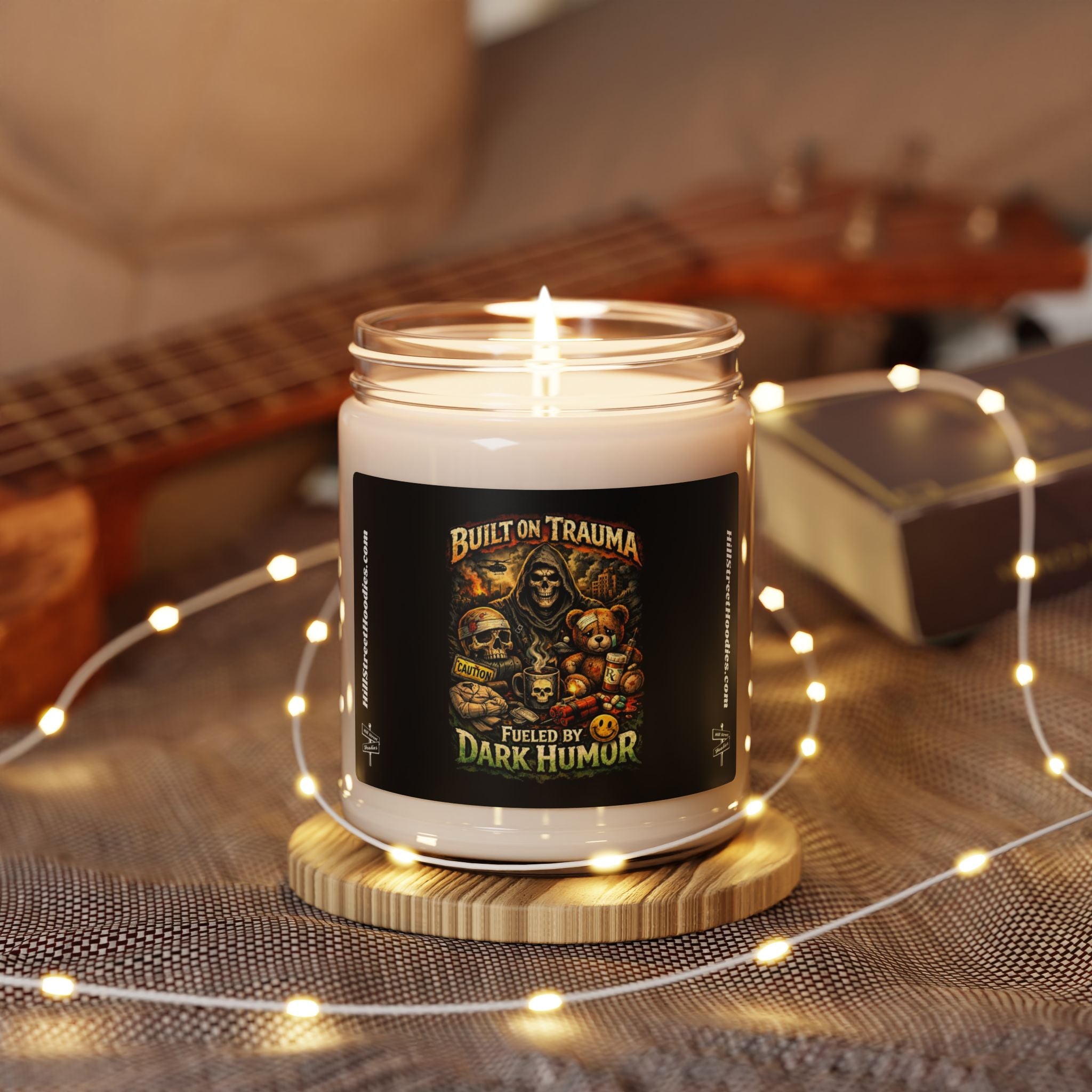 Smell your trauma, gag gift, Scented Soy Candle, 9oz
