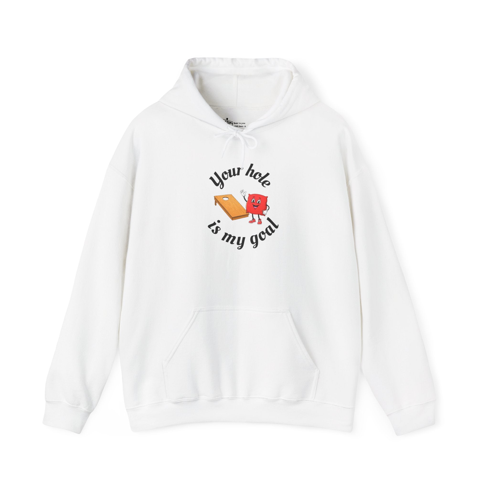 Hoodie — "Your Hole Is My Goal" Golf Cartoon Hooded Sweatshirt