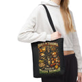 Built on Trauma Tote Bag — Fueled by Dark Humor Graphic Tote