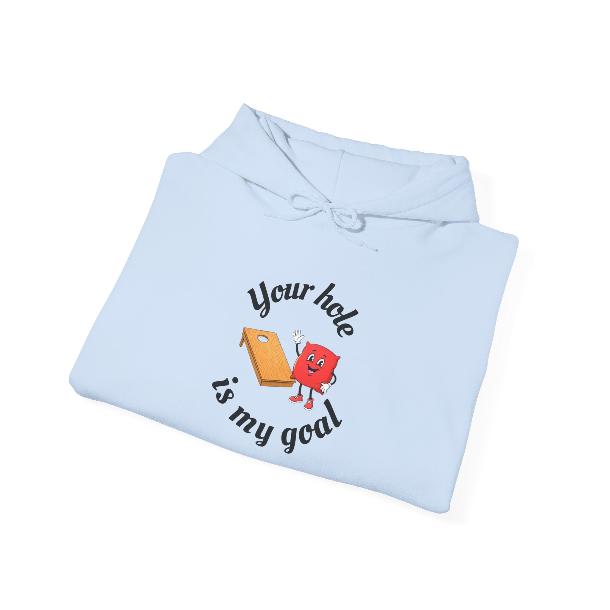 Hoodie — "Your Hole Is My Goal" Golf Cartoon Hooded Sweatshirt