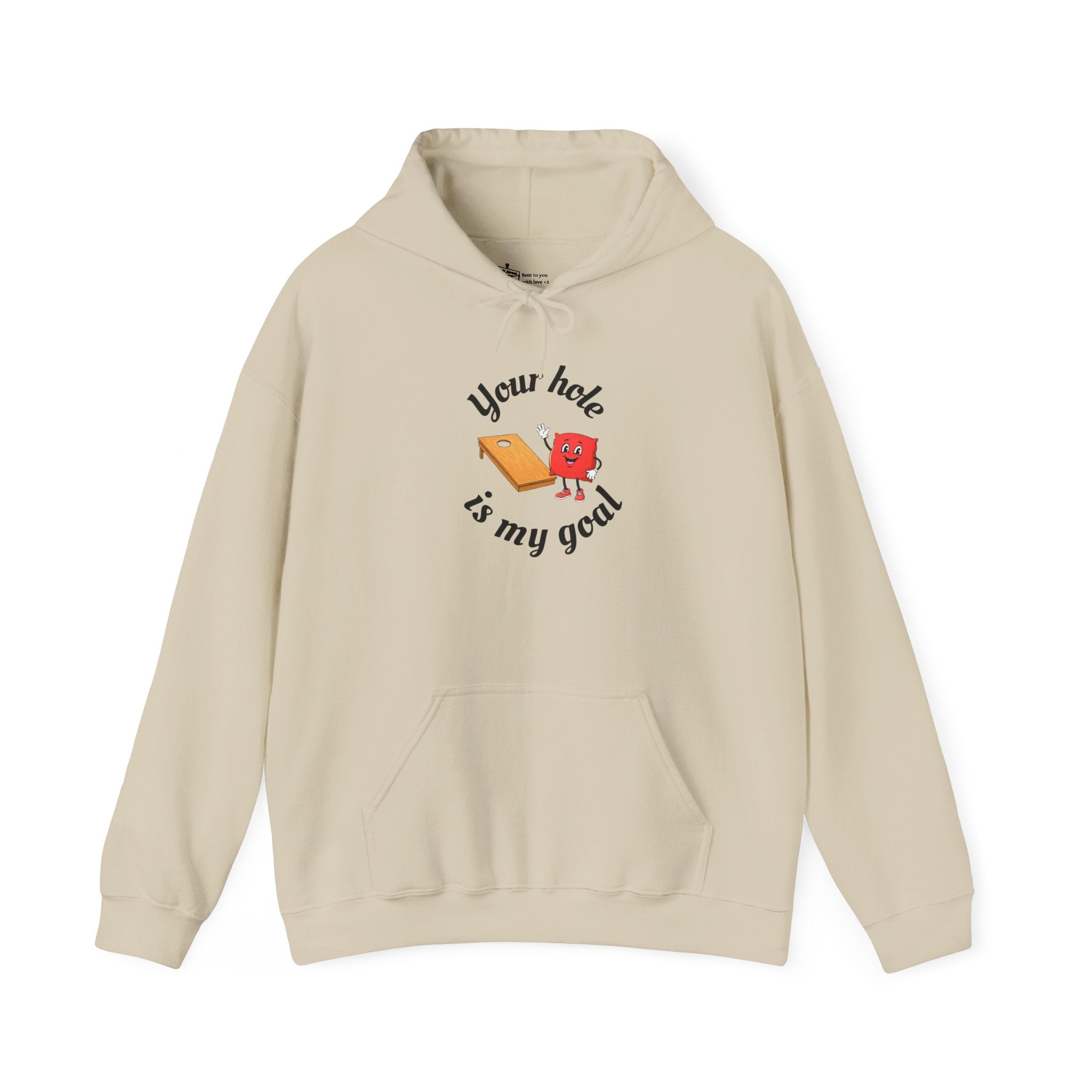 Hoodie — "Your Hole Is My Goal" Golf Cartoon Hooded Sweatshirt