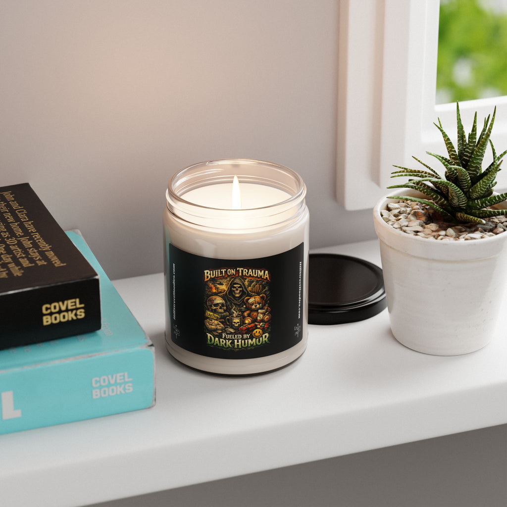 Smell your trauma, gag gift, Scented Soy Candle, 9oz