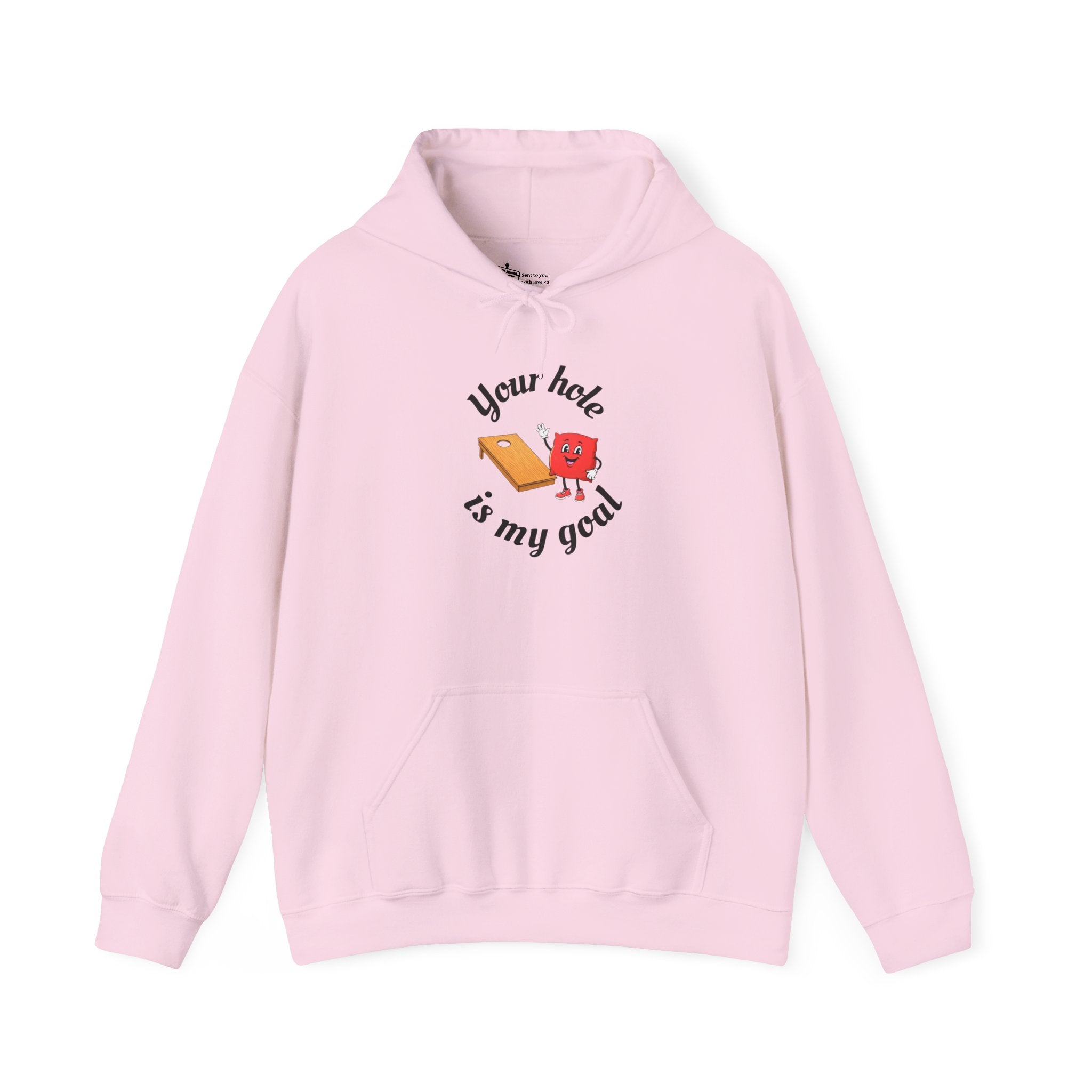 Hoodie — "Your Hole Is My Goal" Golf Cartoon Hooded Sweatshirt