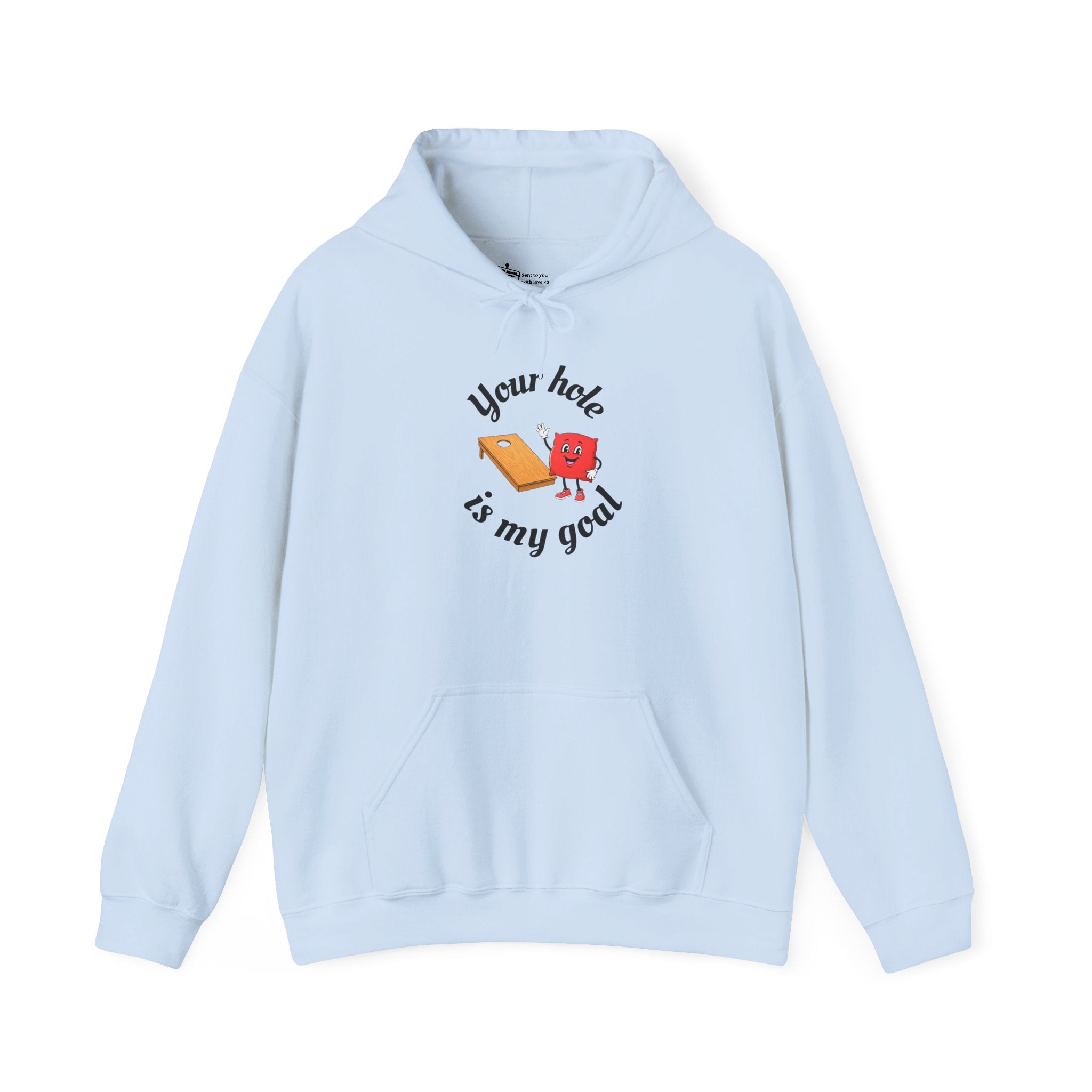 Hoodie — "Your Hole Is My Goal" Golf Cartoon Hooded Sweatshirt