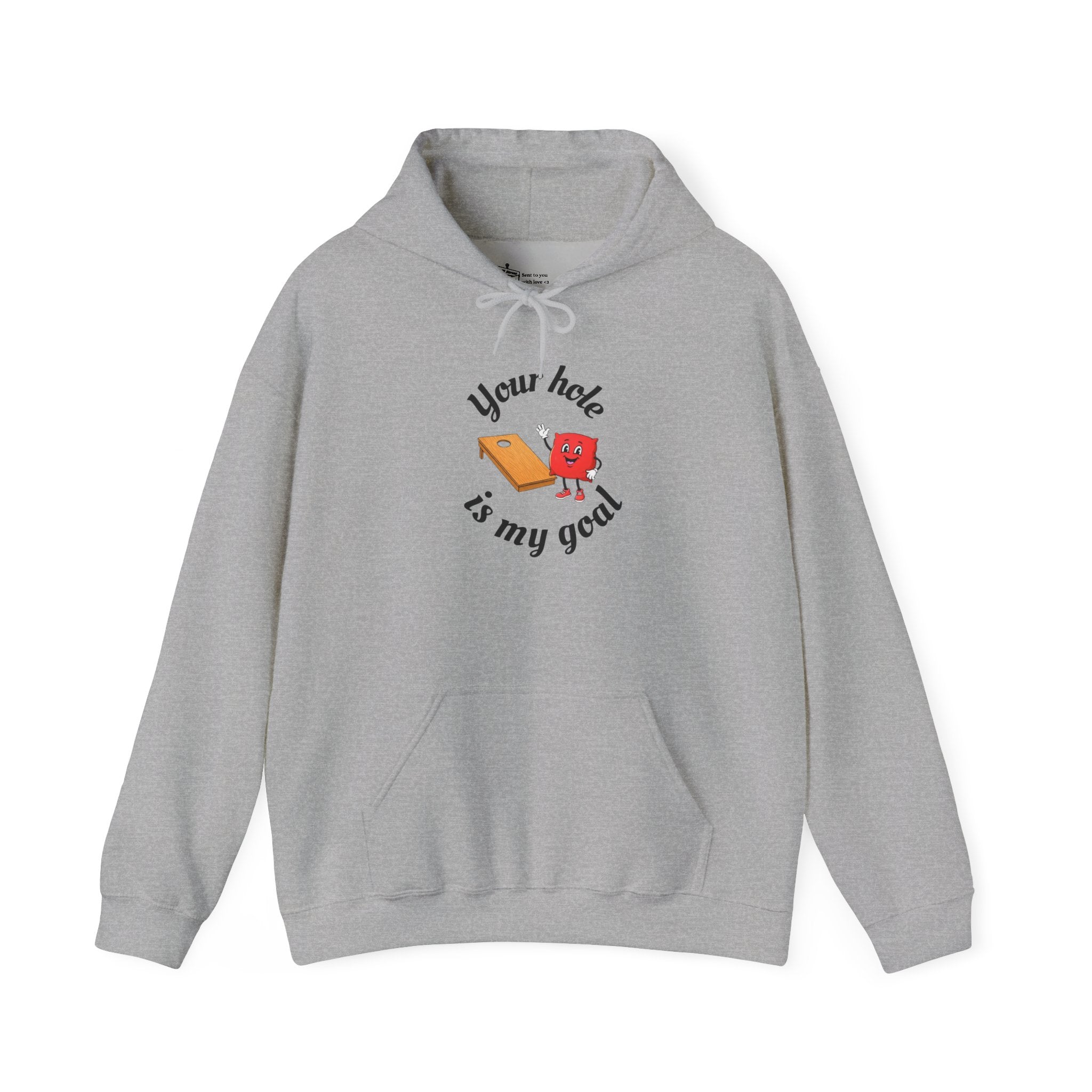 Hoodie — "Your Hole Is My Goal" Golf Cartoon Hooded Sweatshirt