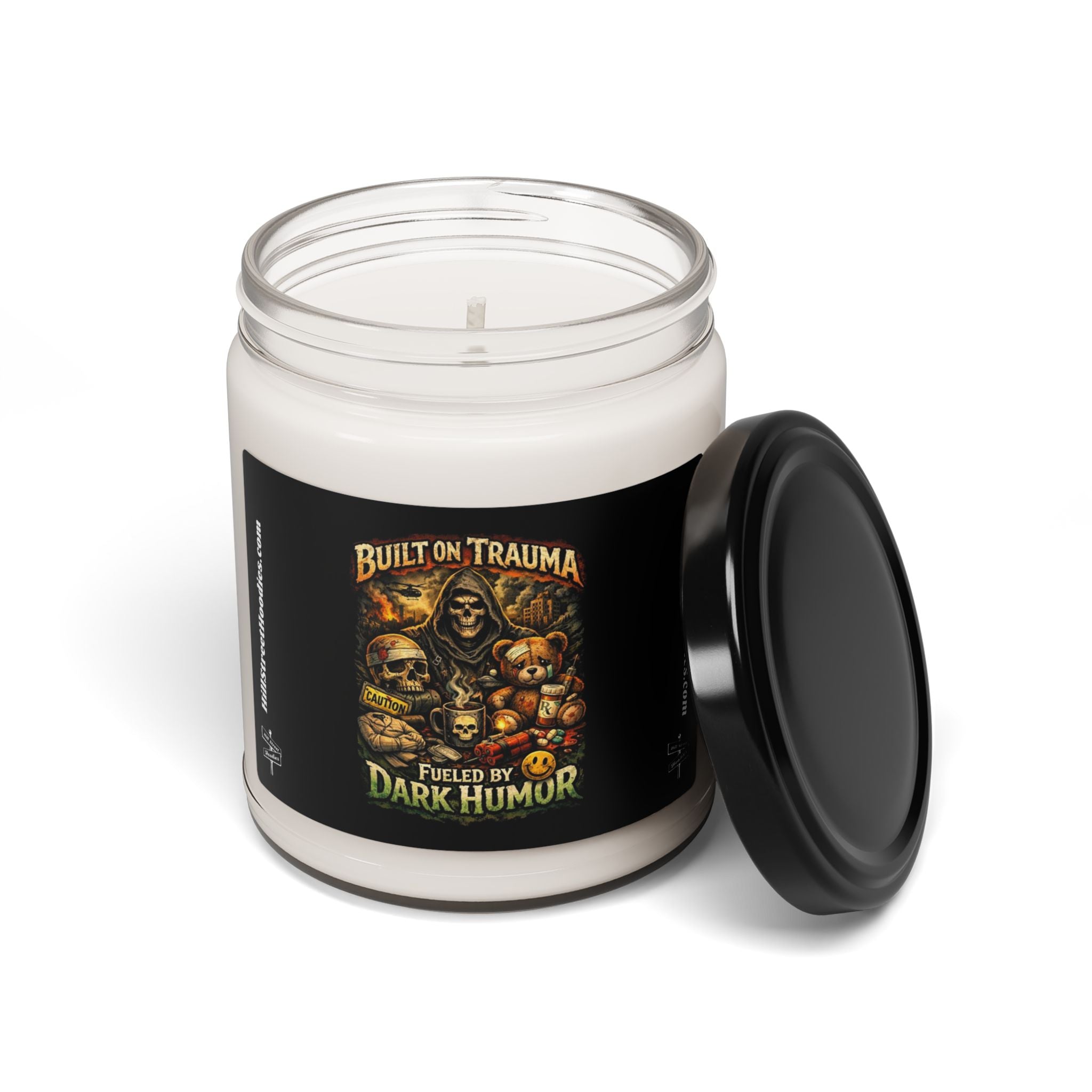 Smell your trauma, gag gift, Scented Soy Candle, 9oz